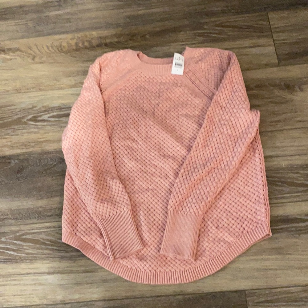 Loft Stitchy Shirttail Sweater